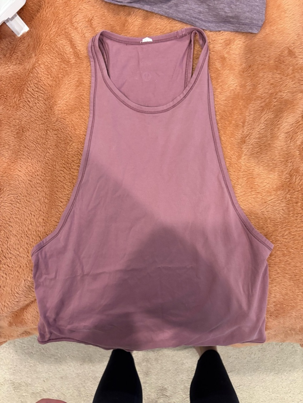lululemon athletica Mauve High Neck Muscle Tank